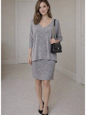 Joseph Ribkoff classic layered stretch dress